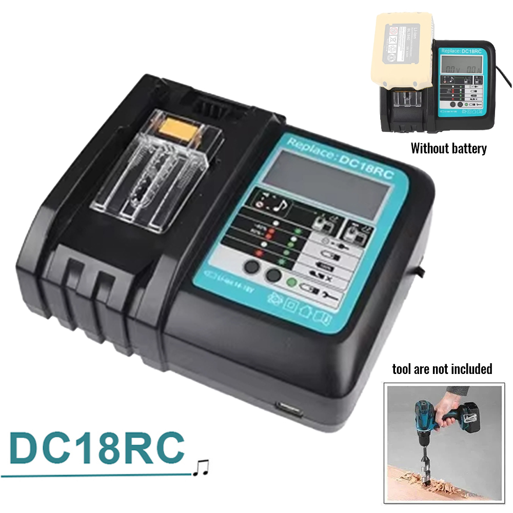Makita Drill Hp1640 - شاحن بطارية ليثيوم أيون DC18RC 3A