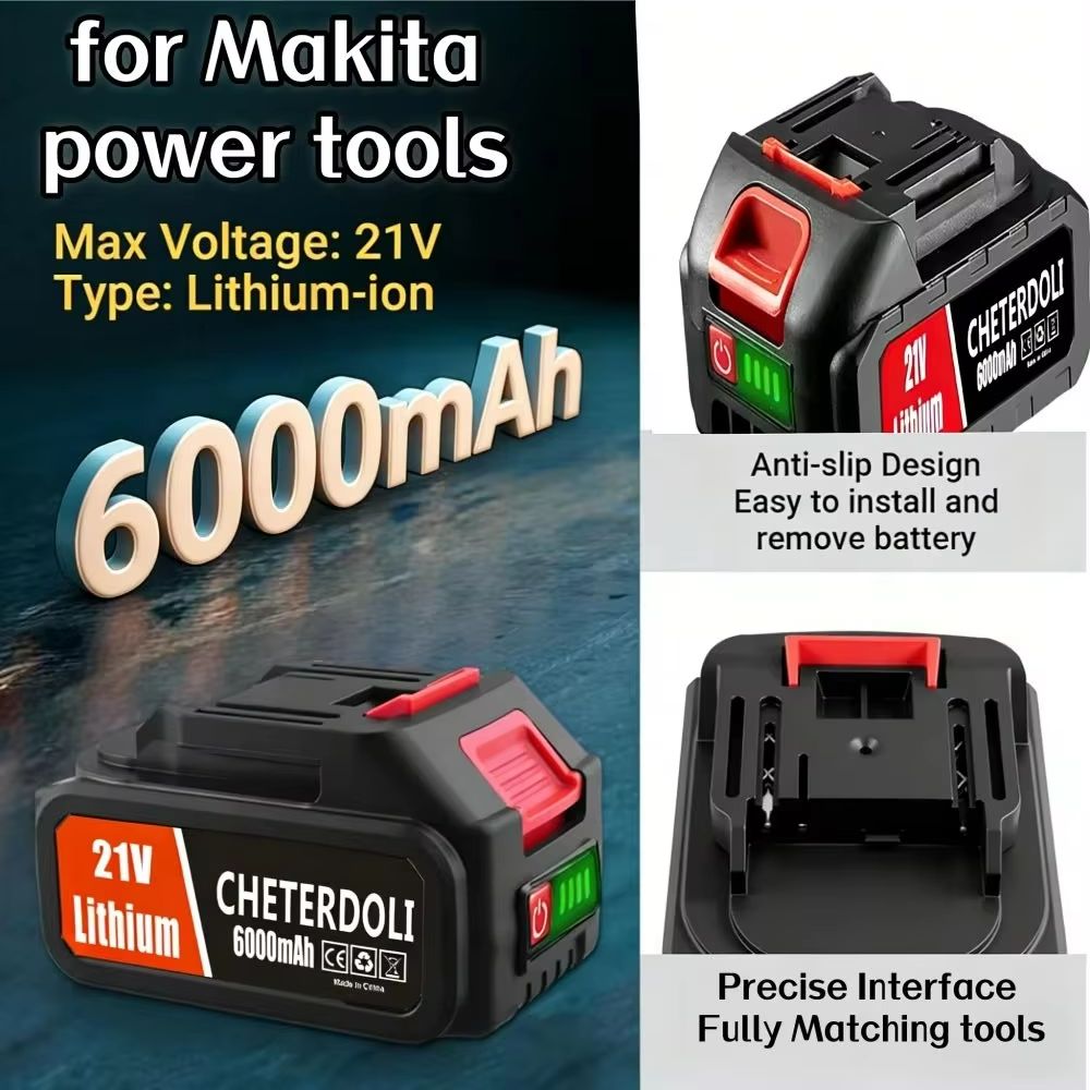 بطارية ماكيتا الذكية 21 فولت 6 - مراجعة Makita Drill Hp1640 وسعره