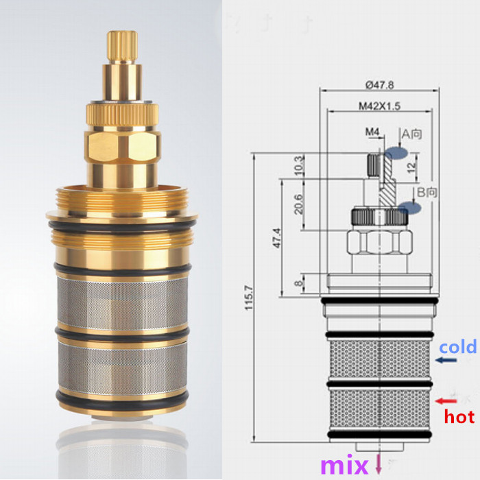 نحاس إستحمام إستحمام ثرموستاتي - مراجعة Shower Valve Cartridge وسعره